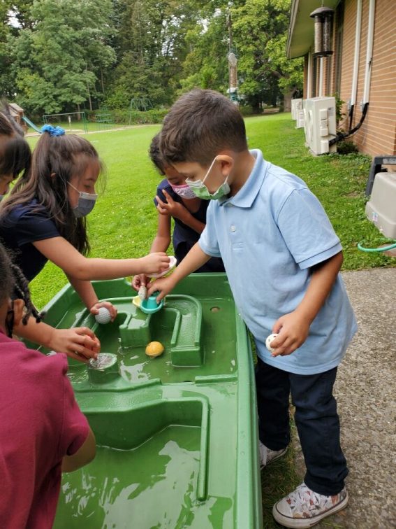 Water play on a nice day!