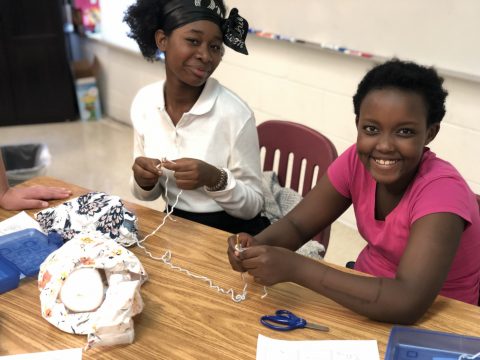 Crochet Club with Ms. Barnes